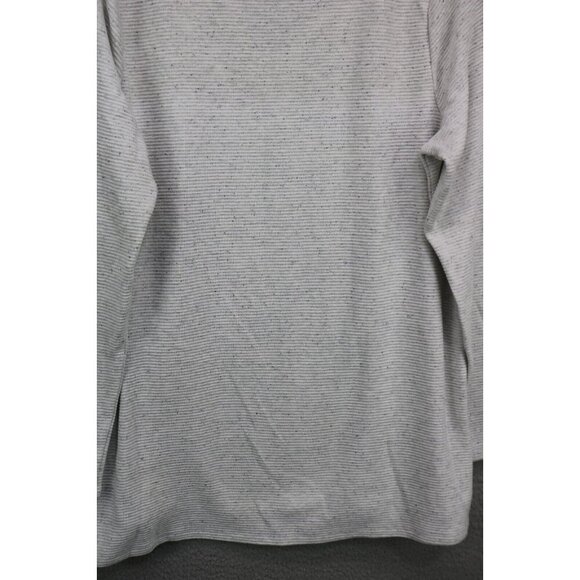 J.Jill Wearable Long Sleeve Ribbed Neutral Tunic Top-Size Medium - Picture 9 of 10